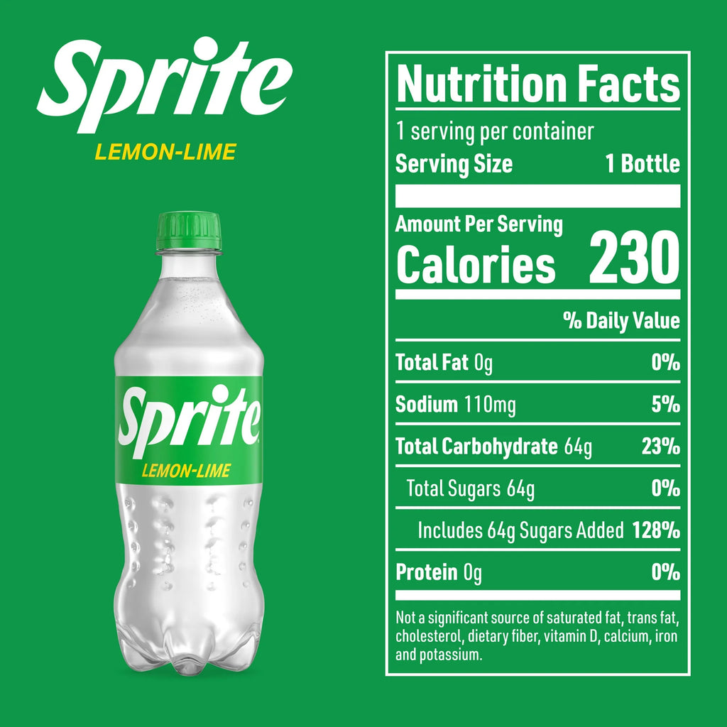 Sprite Lemon Lime Soda 20 OZ