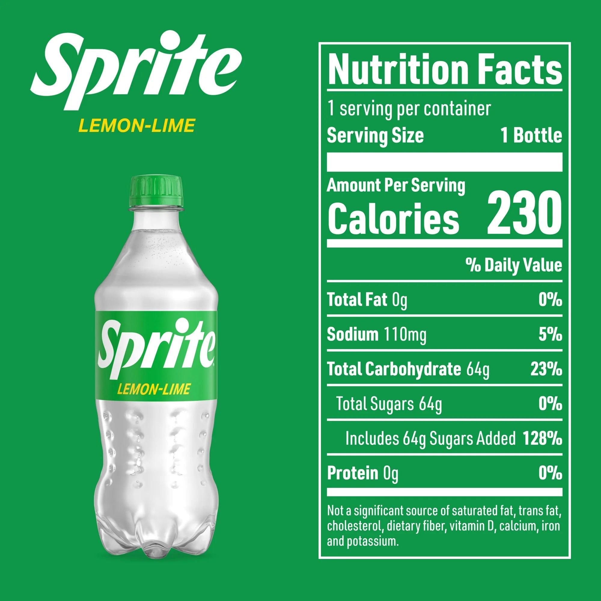Sprite Lemon Lime Soda 20 OZ