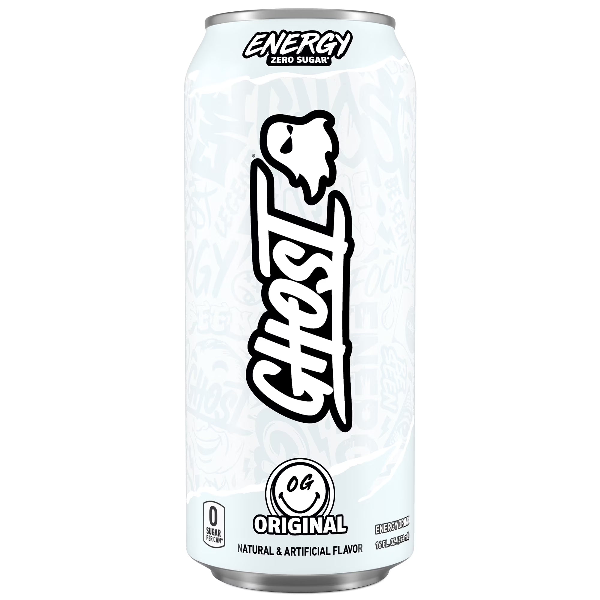 GHOST ENERGY Zero Sugars Energy Drink, Original Flavor 16 fl oz, Single Can