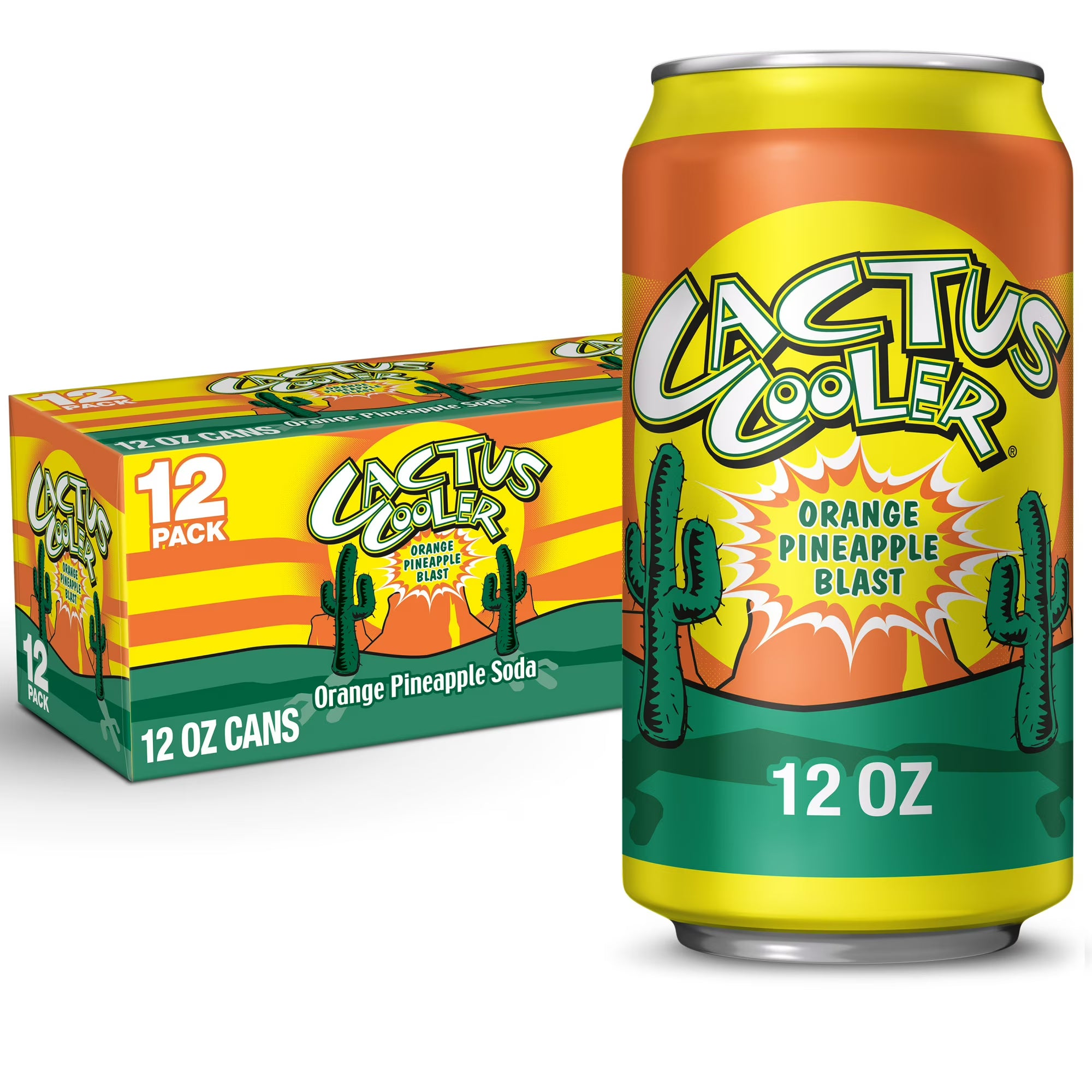 12 Pack Cactus Cooler Orange Soda