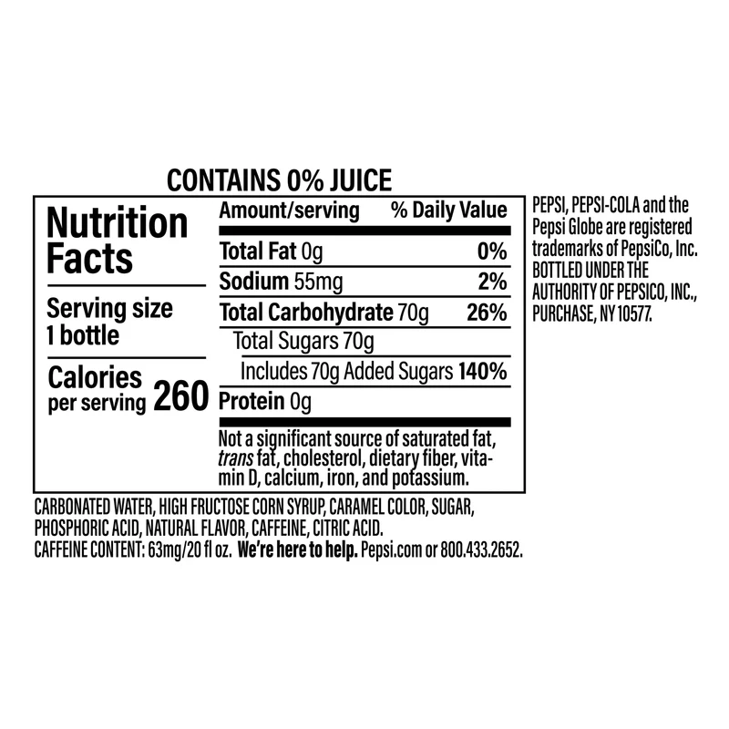 Pepsi cherry 20 ounce ￼