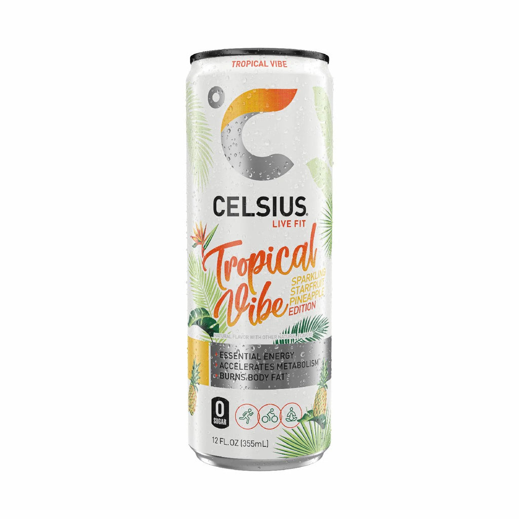 CELSIUS Sparkling Tropical Vibe – 12 oz