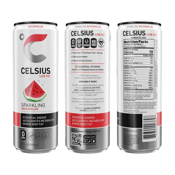 CELSIUS Sparkling Watermelon – 12 oz