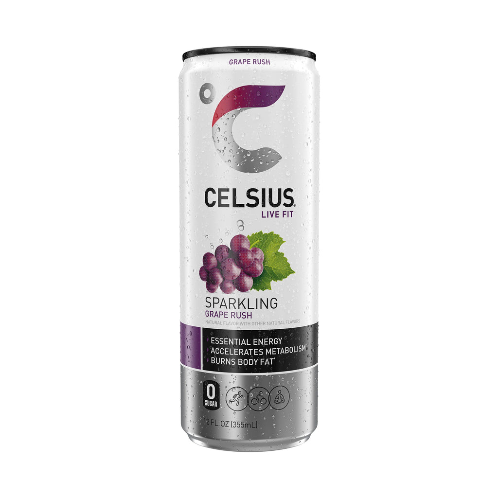 CELSIUS Sparkling Grape Rush – 12 oz