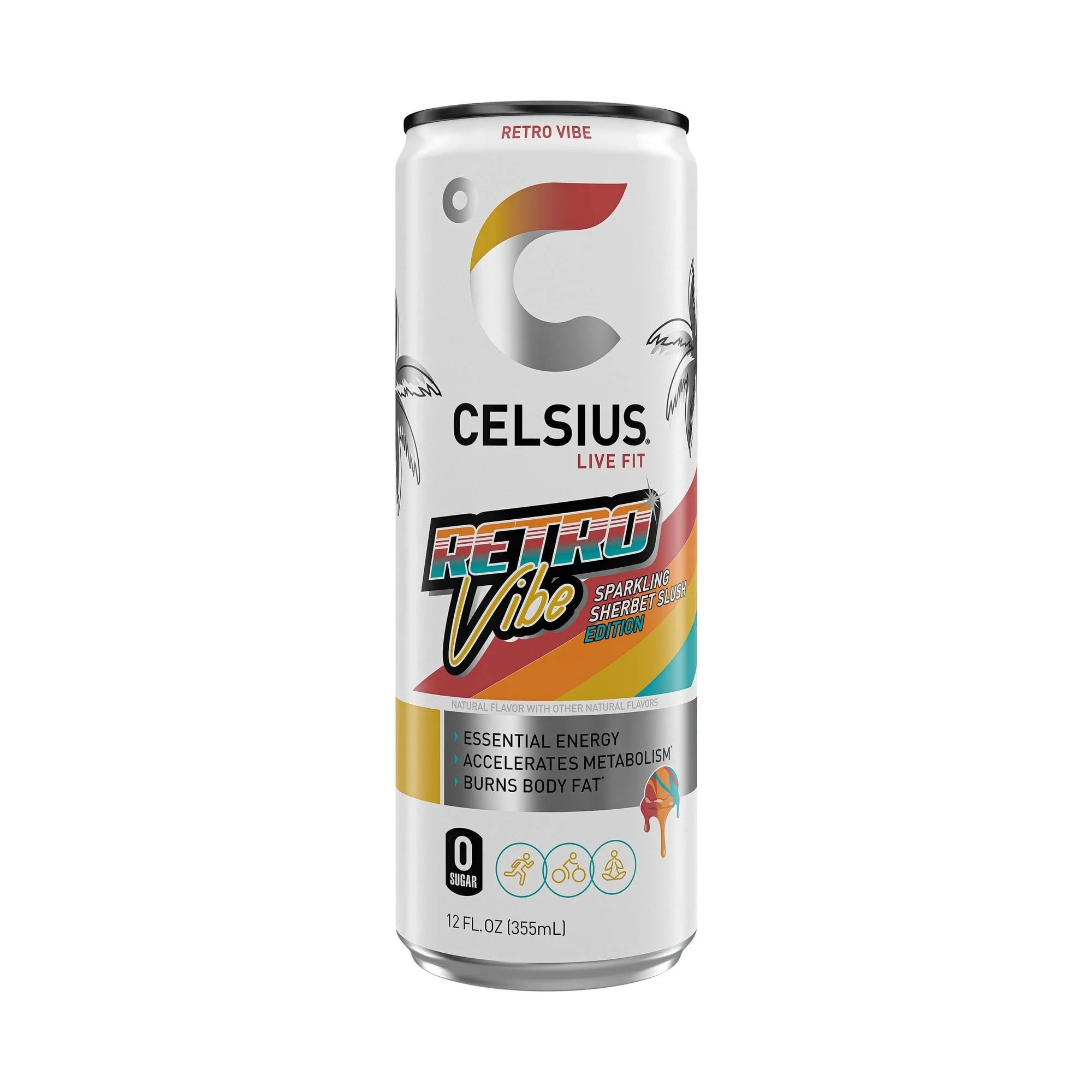 CELSIUS Sparkling Retro Vibe – 12 oz