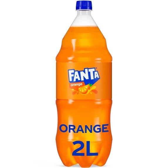Fanta Orange Soda Pop Bottle, 2 Liter