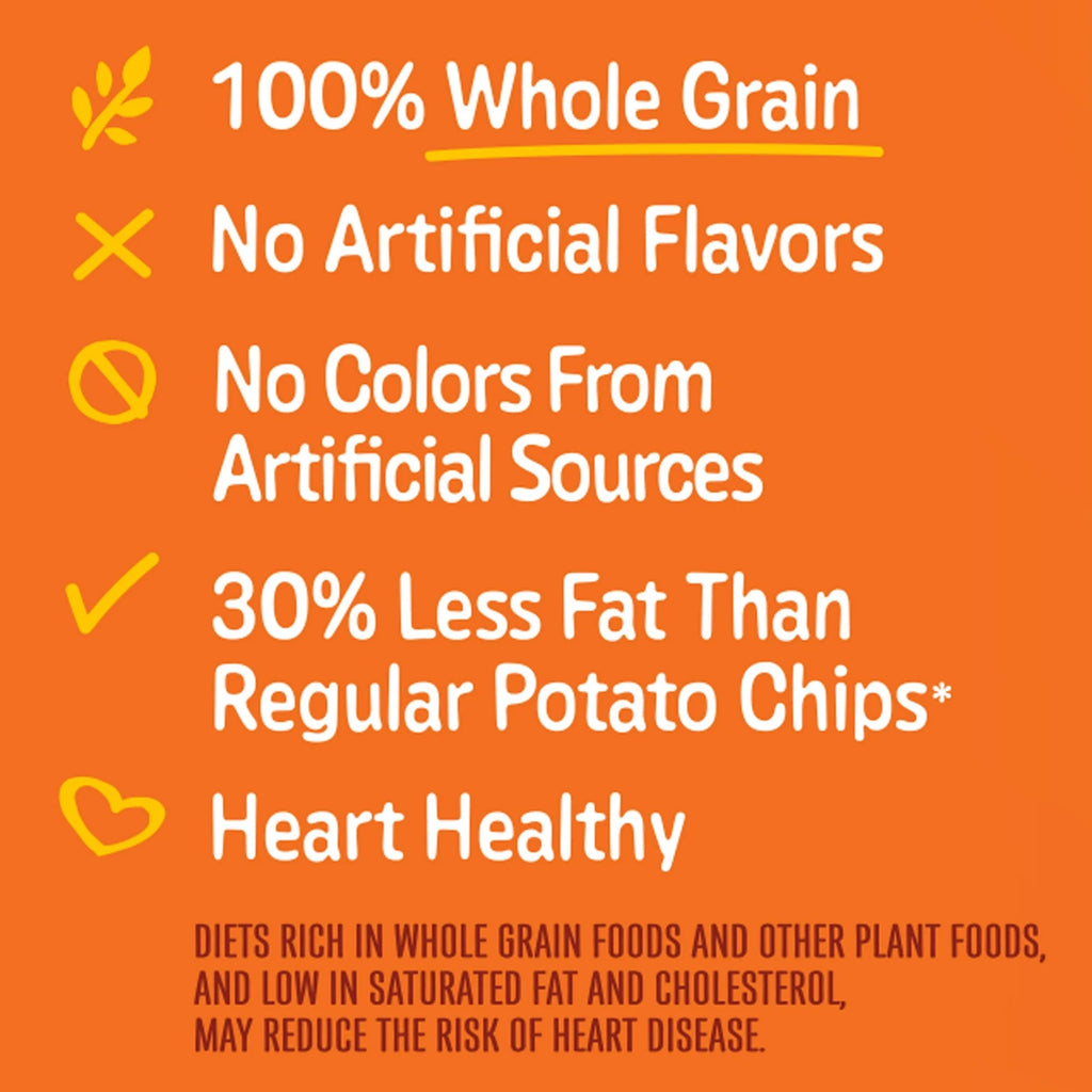 SunChips 100% Whole Grain Harvest Cheddar Snack Chips Bag, 2.25 oz
