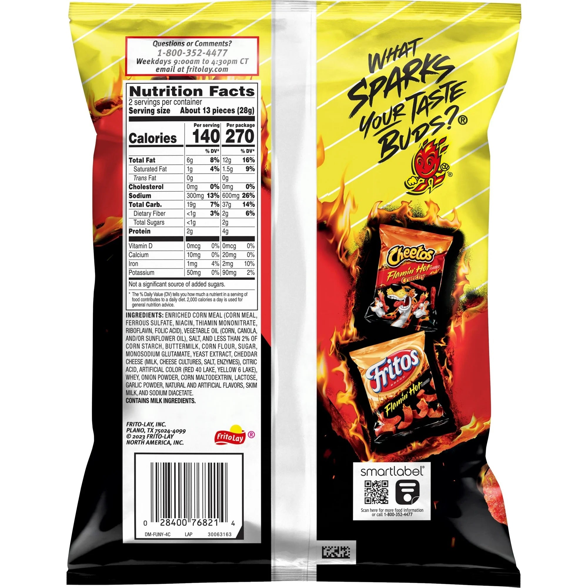 Funyuns Flamin' Hot Onion Rings 2 oz Bag