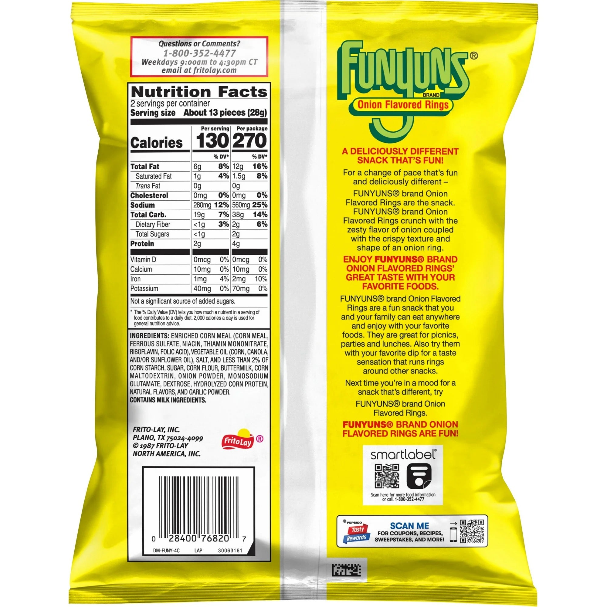 Funyuns Onion Flavored Rings Regular 2oz Bag