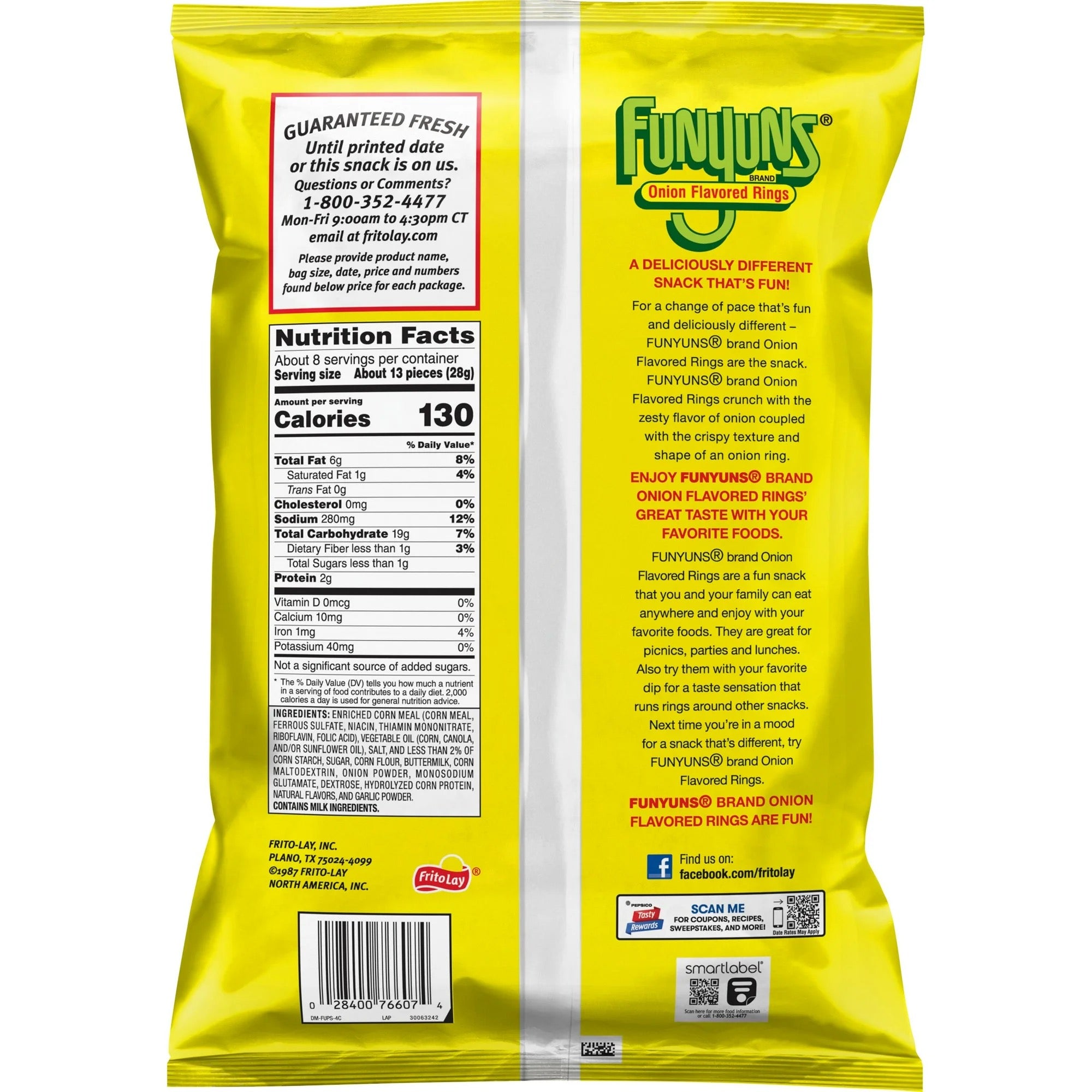 Funyuns Onion Flavored Rings Original Party Size 8.25 oz Bag