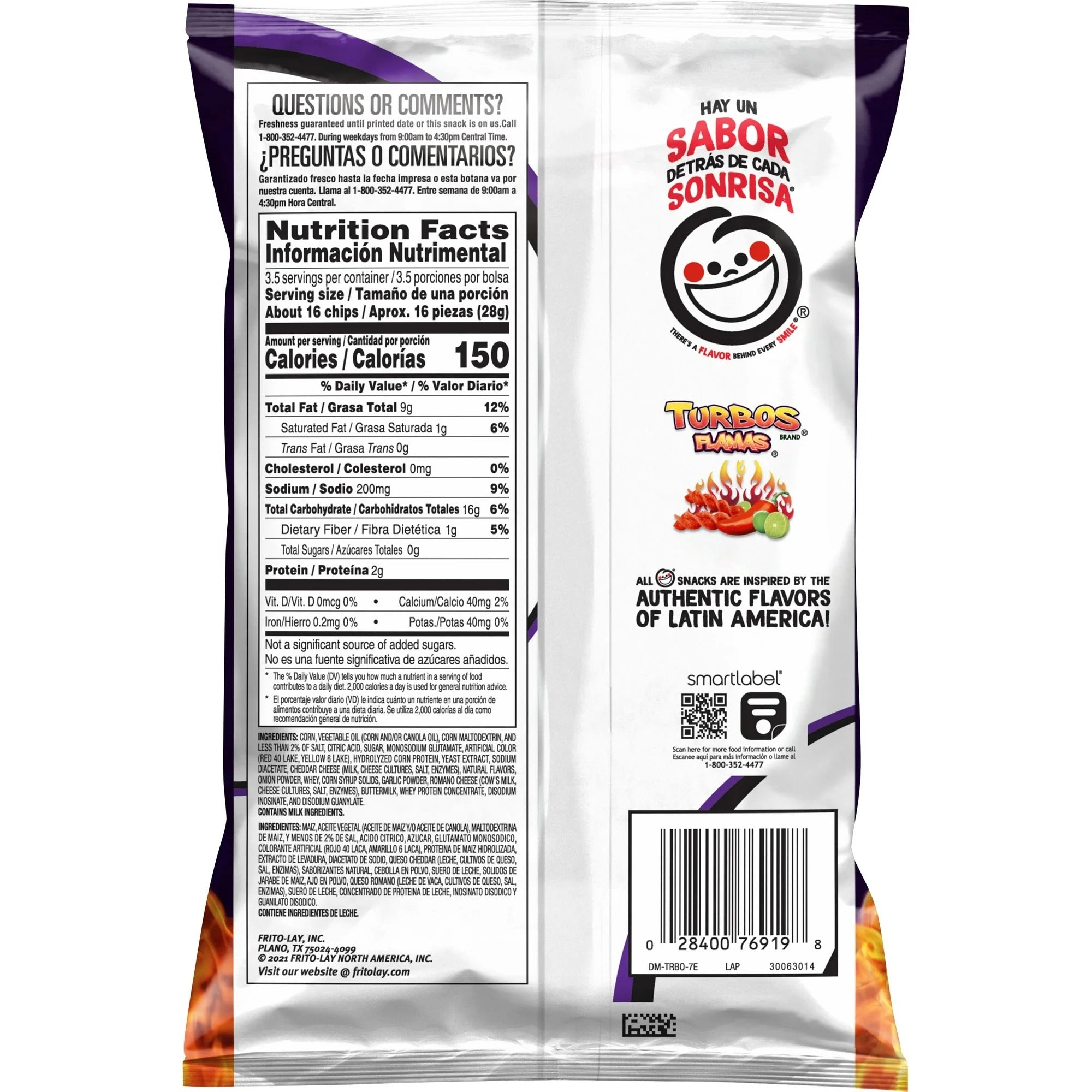 Turbos Flamas 3.5 oz Bag