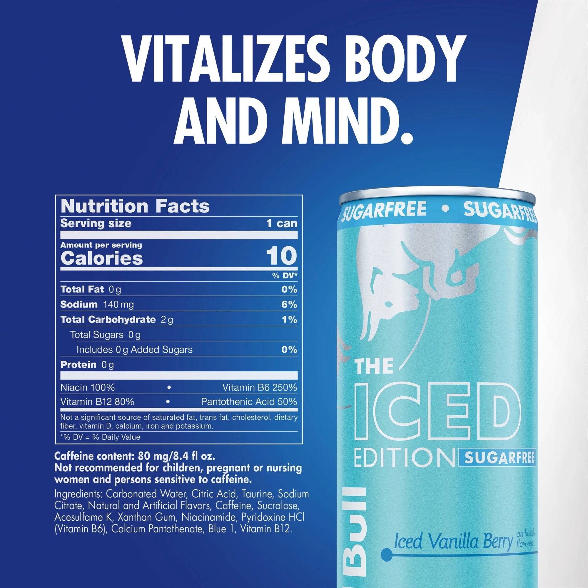 Red Bull Iced Vanilla Berry Sugarfree 8.4 fl. oz.