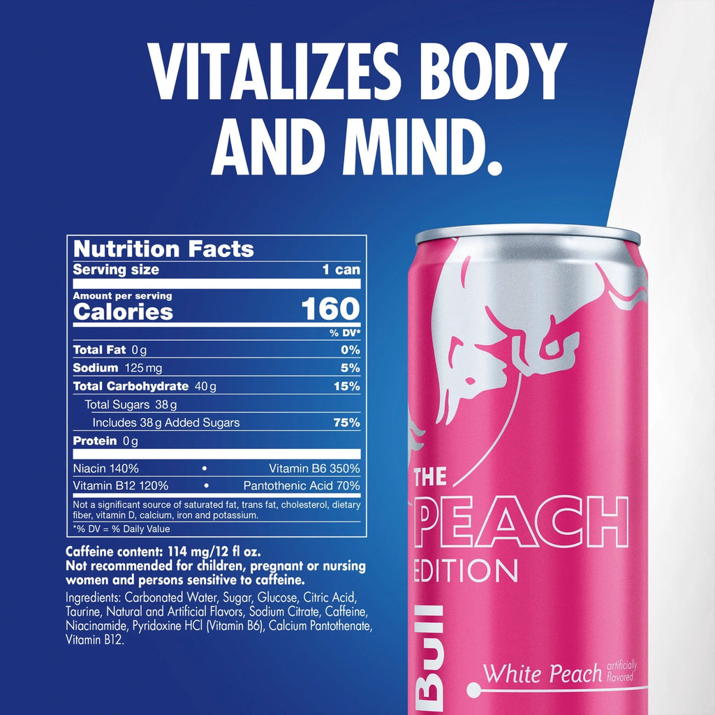 Red Bull Peach Edition White Peach 12 fl. oz.