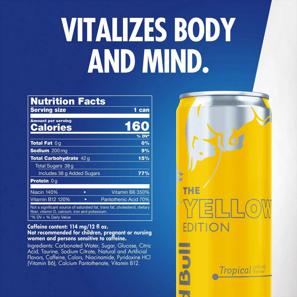 Red Bull Yellow Edition Tropical 12 fl. oz. Can