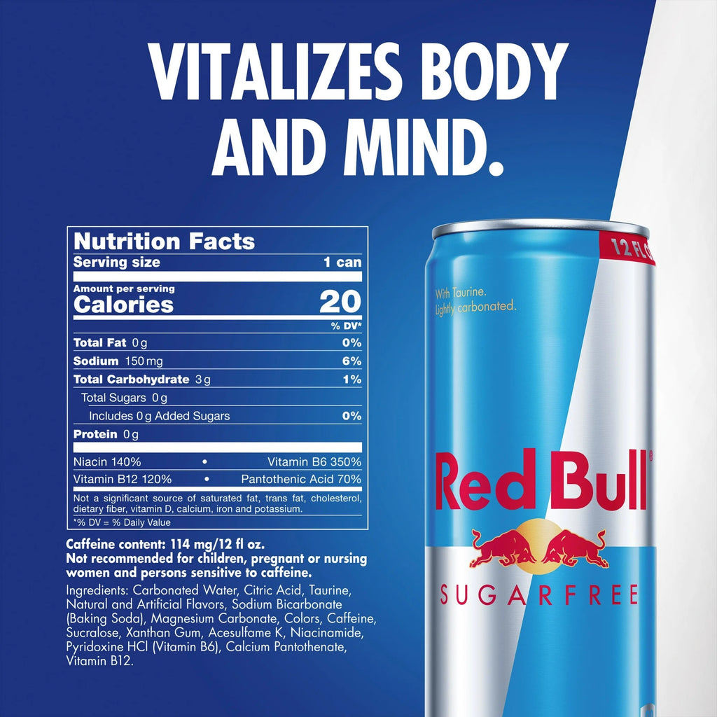 Red Bull Sugarfree Energy Drink 12 fl. oz. Can