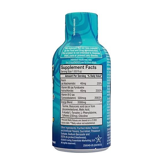 5-hour ENERGY Blue Raspberry Extra Strength Shot - 1.93 Fl. Oz