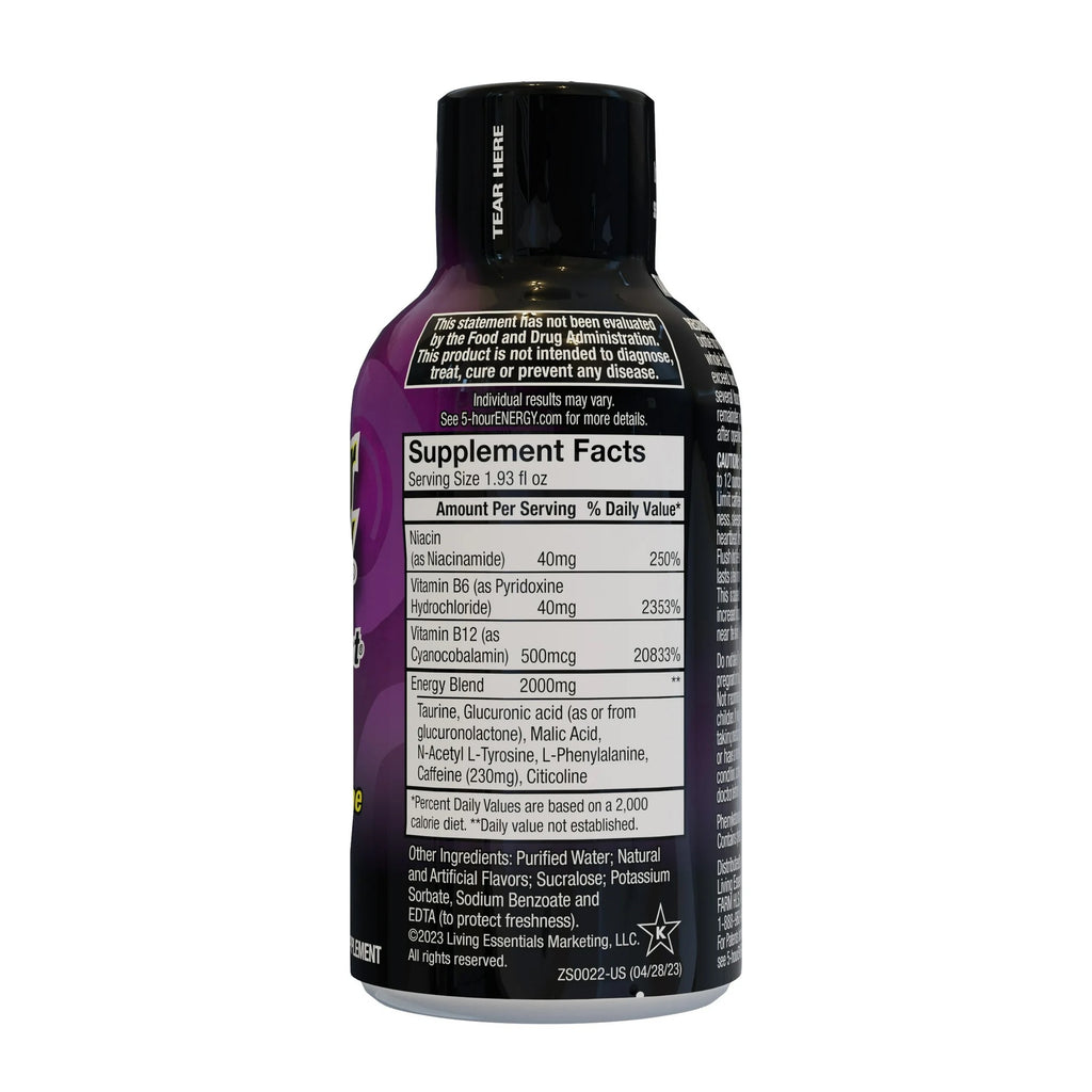 5-hour Energy Shot Extra Strength Grape 1.93 Fl. Oz