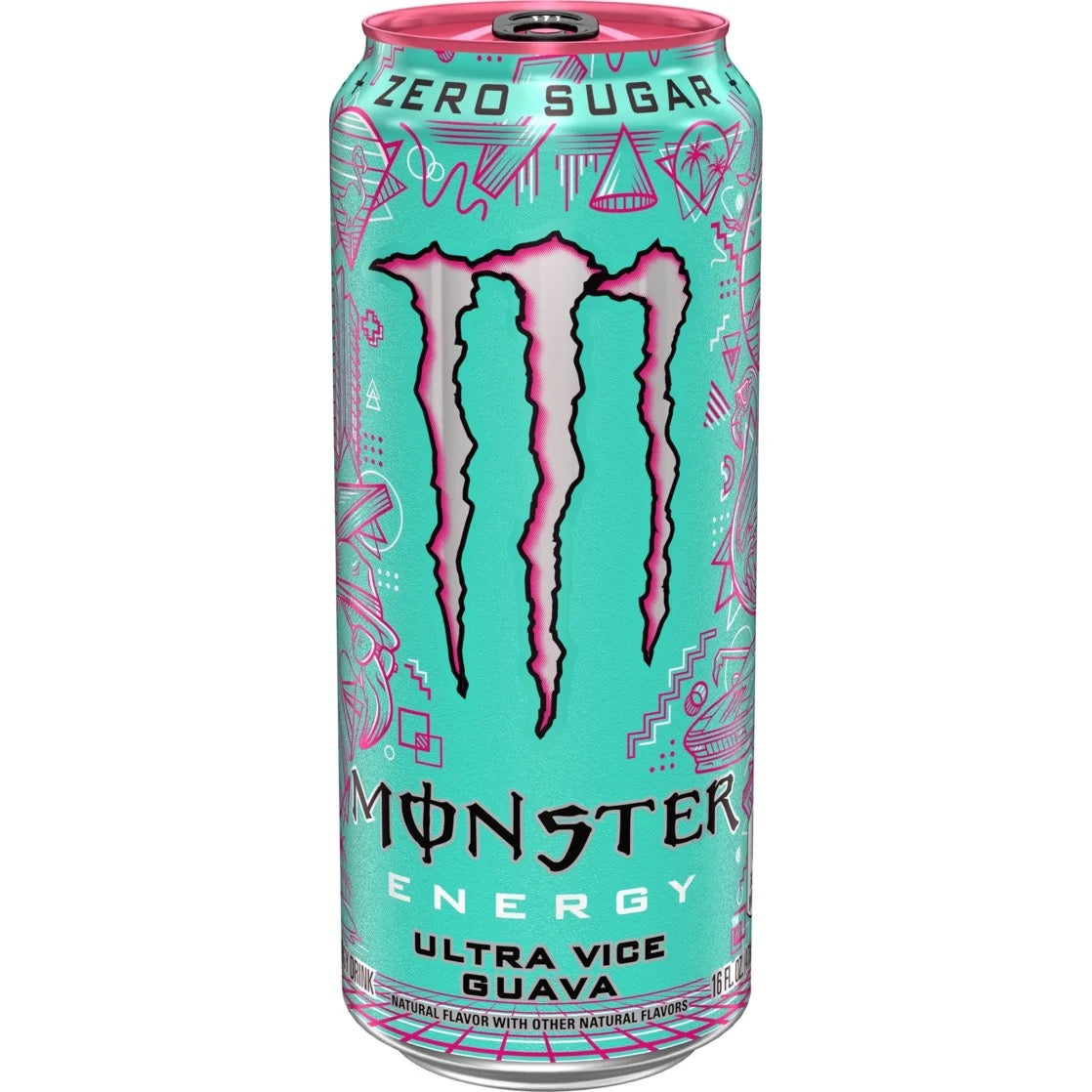 Monster Energy Ultra Vice Guava Sugar Free Energy Drink 16 Fl Oz