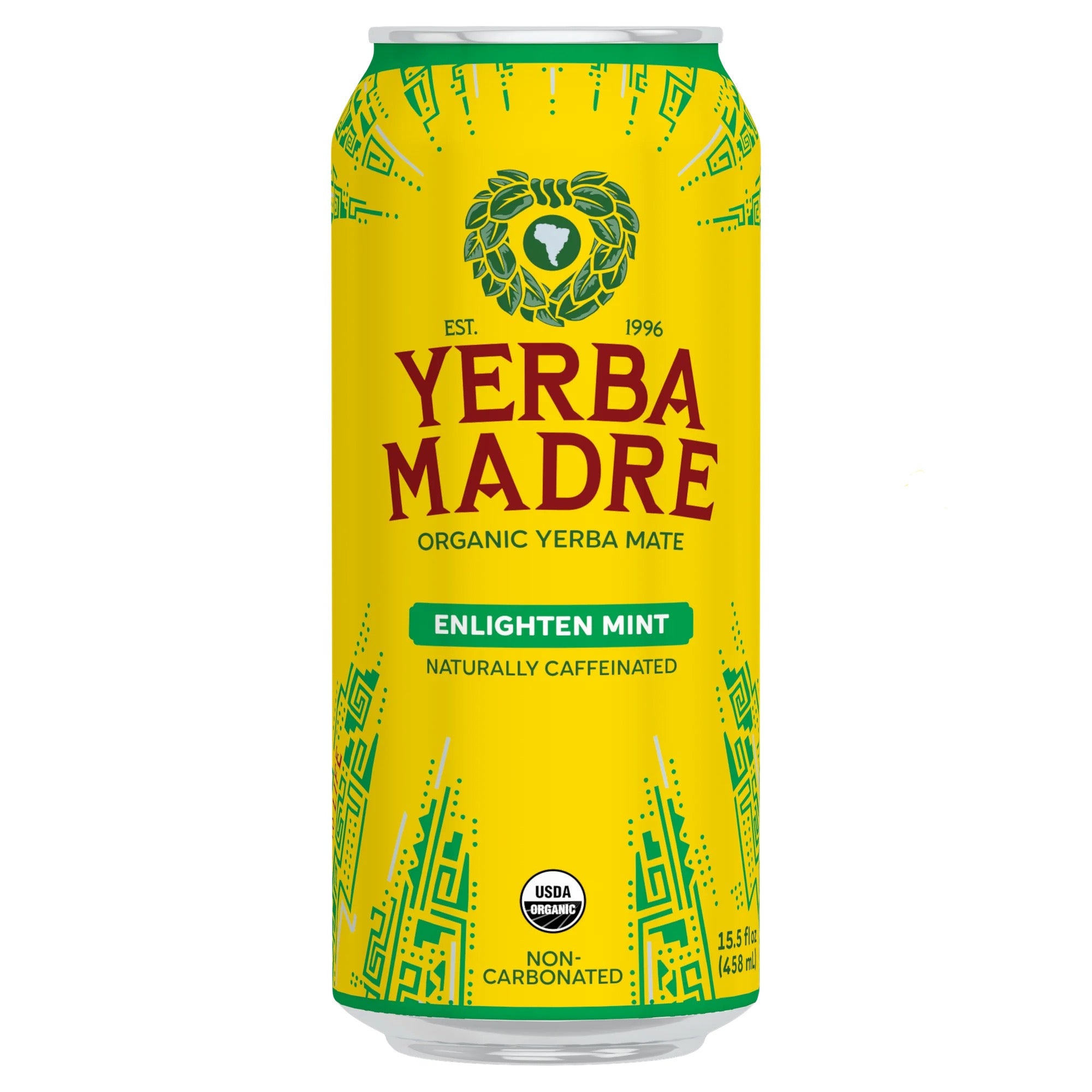 Yerba Madre Organic Yerba Mate Enlighten Mint 15.5oz Can