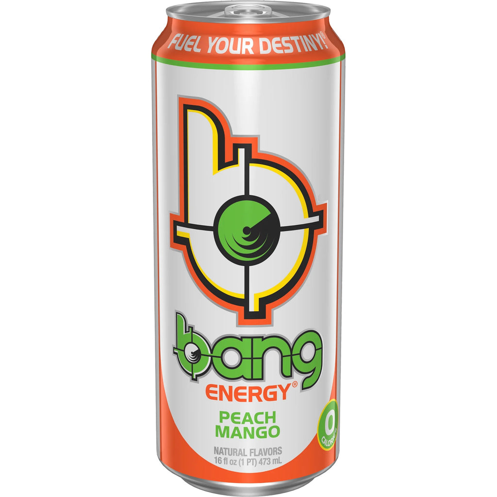 Bang Energy Peach Mango Energy Drink 16 fl oz Can