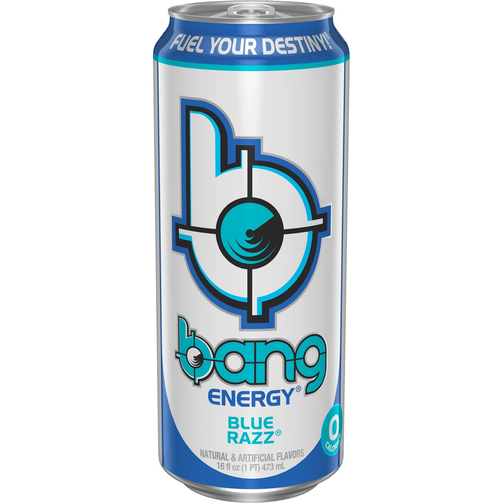 BANG Energy Drink Blue Razz 16 fl oz Can