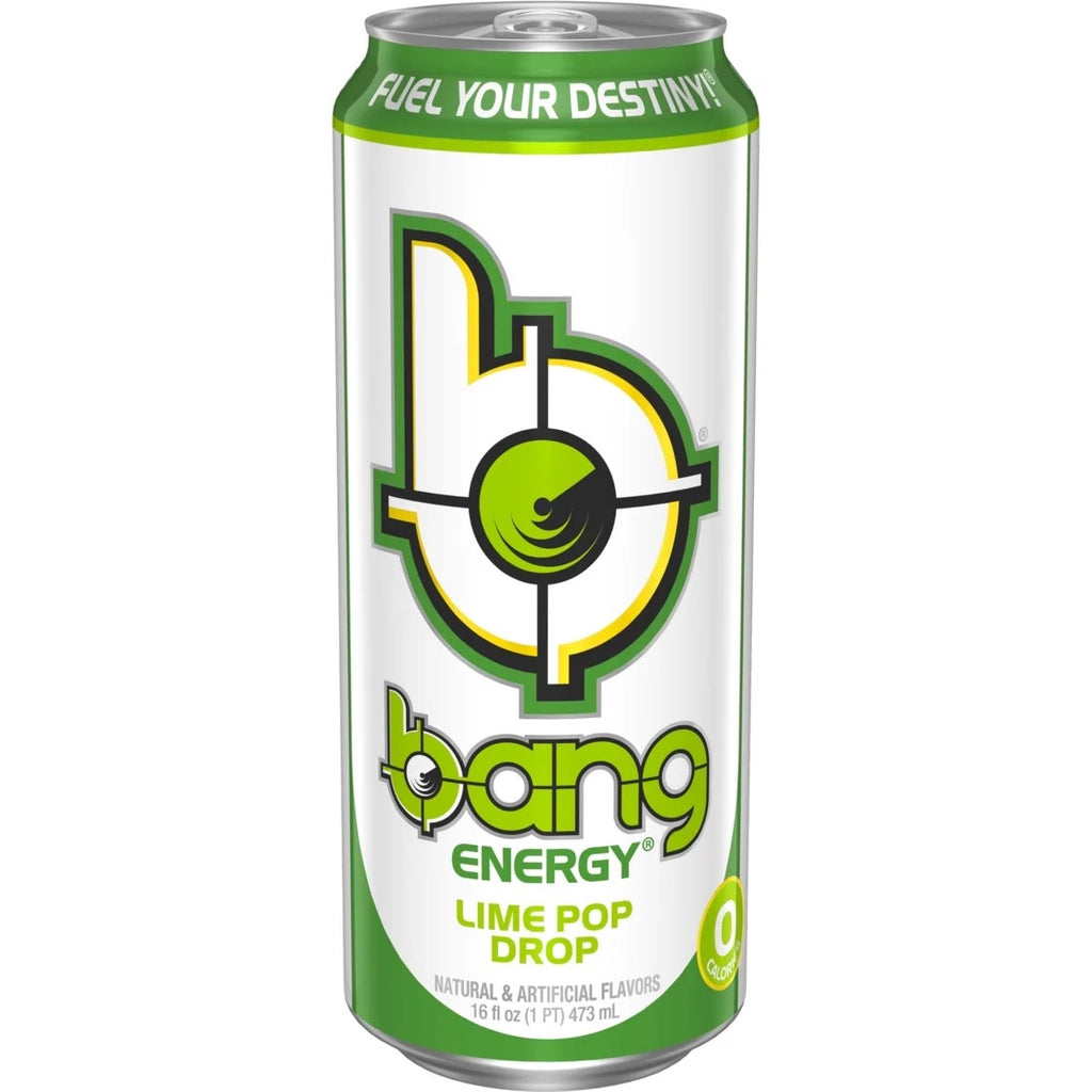 BANG Energy Drink Lime Pop Drop 16 fl oz Can