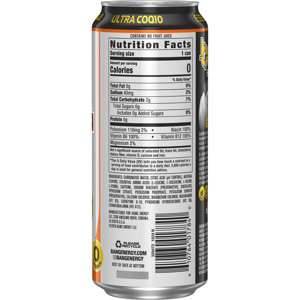 BANG Energy Drink Any Means Orange 16 fl oz Can