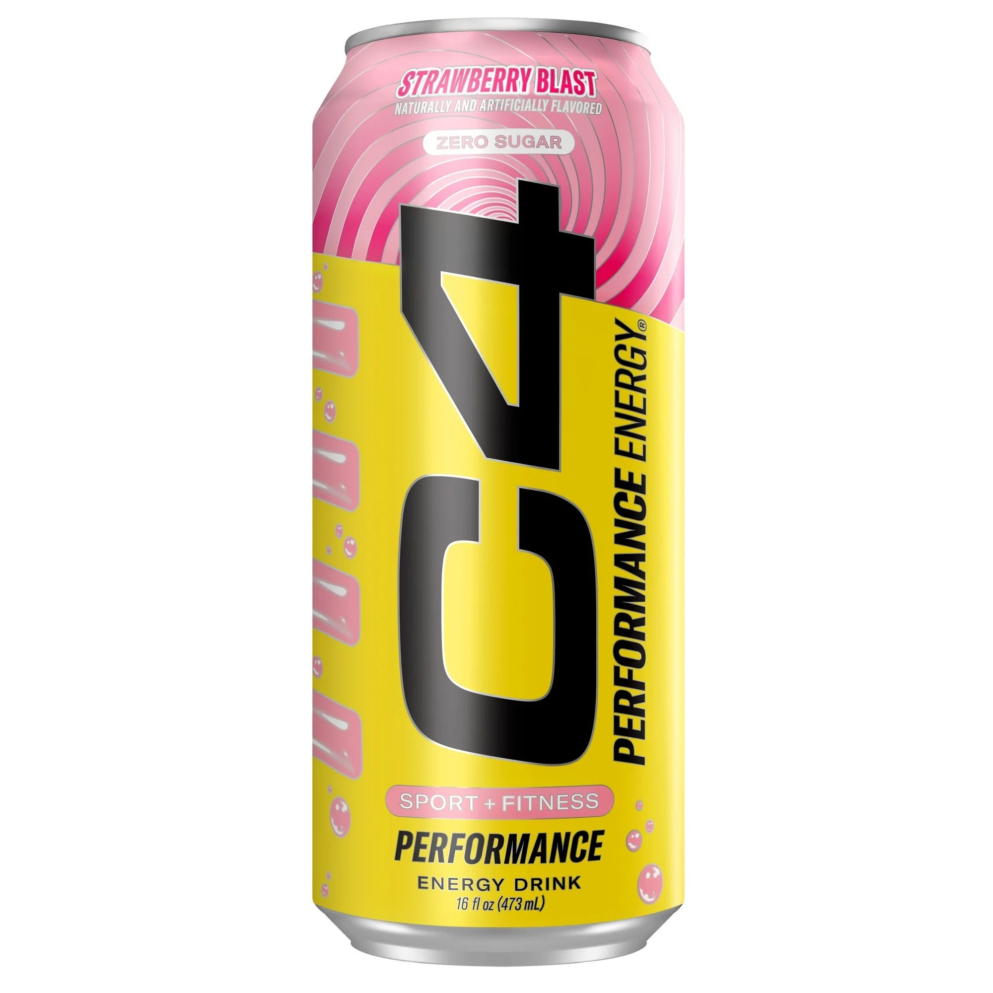 C4 Performance Energy Drink Strawberry Blast 16oz Single Can