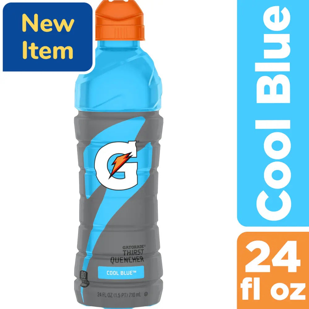 Gatorade Thirst Quencher Cool Blue 24 fl oz Bottle Sport Cap