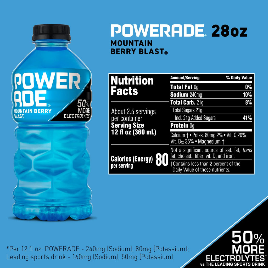 Powerade Mountain Berry Blast 28 fl oz Bottle