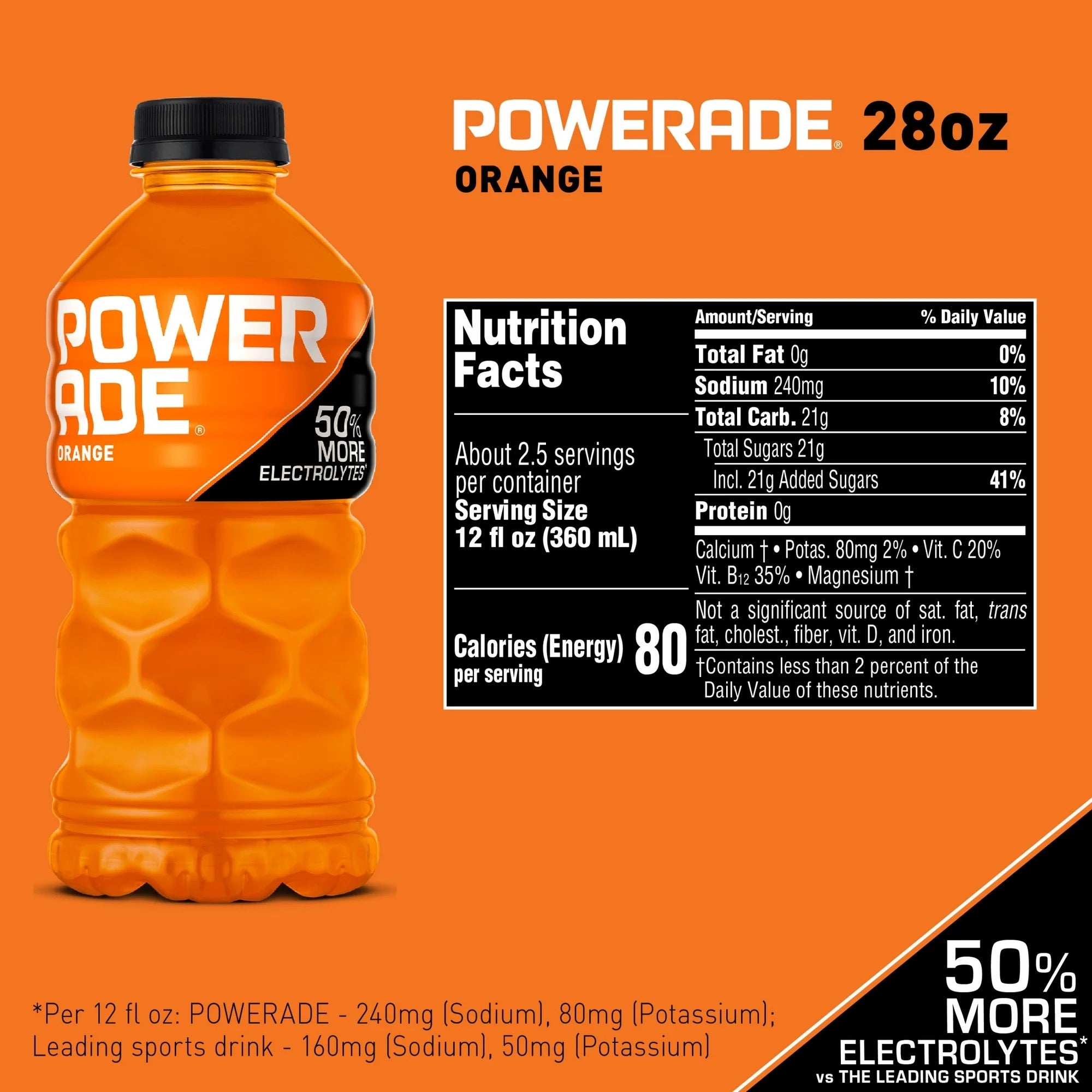 Powerade Orange 28 fl oz Bottle