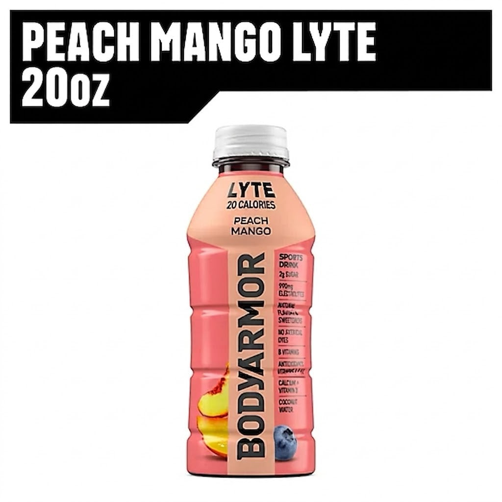 BODYARMOR Lyte Peach Mango 20 fl oz Bottle