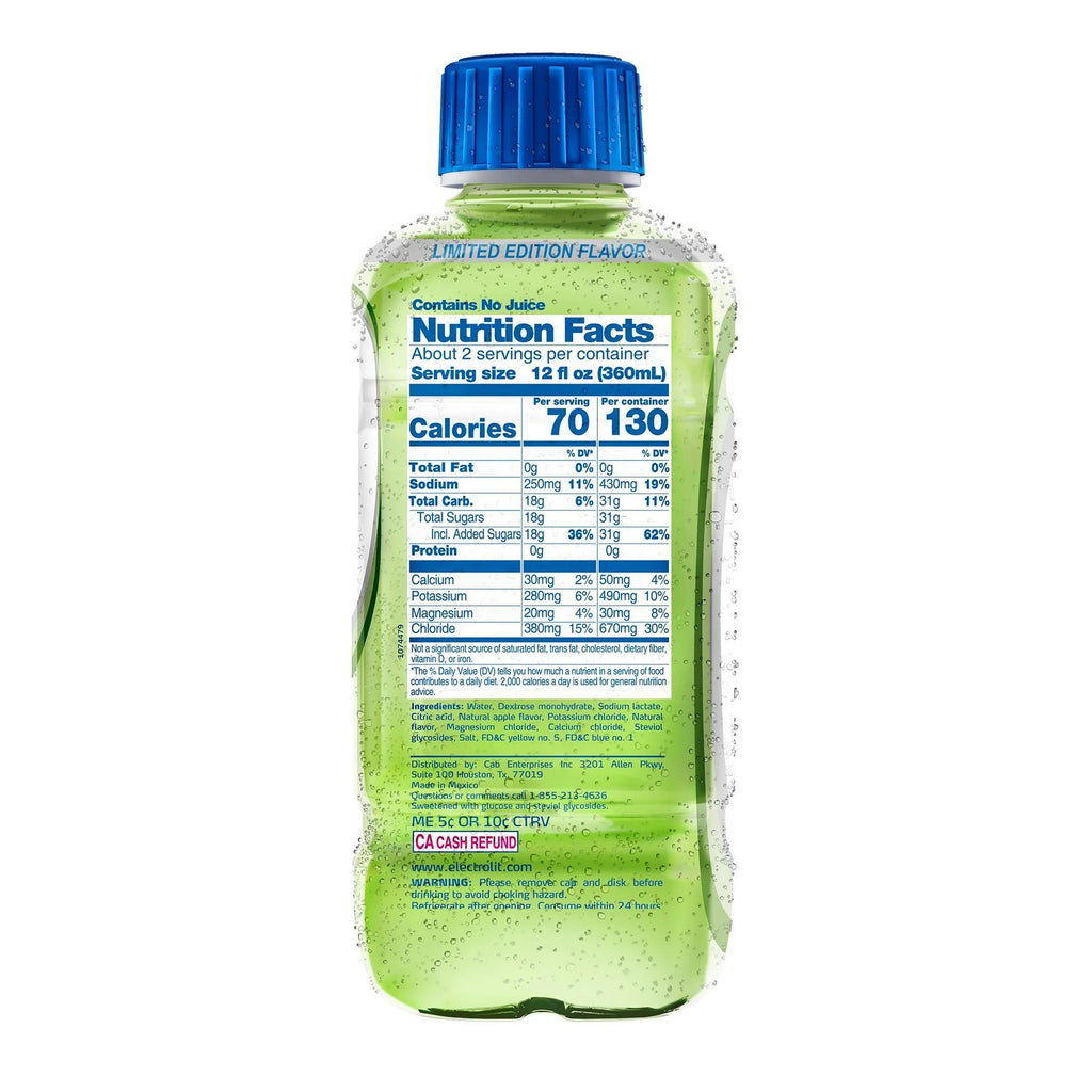 Electrolit Green Apple 21 fl oz Bottle
