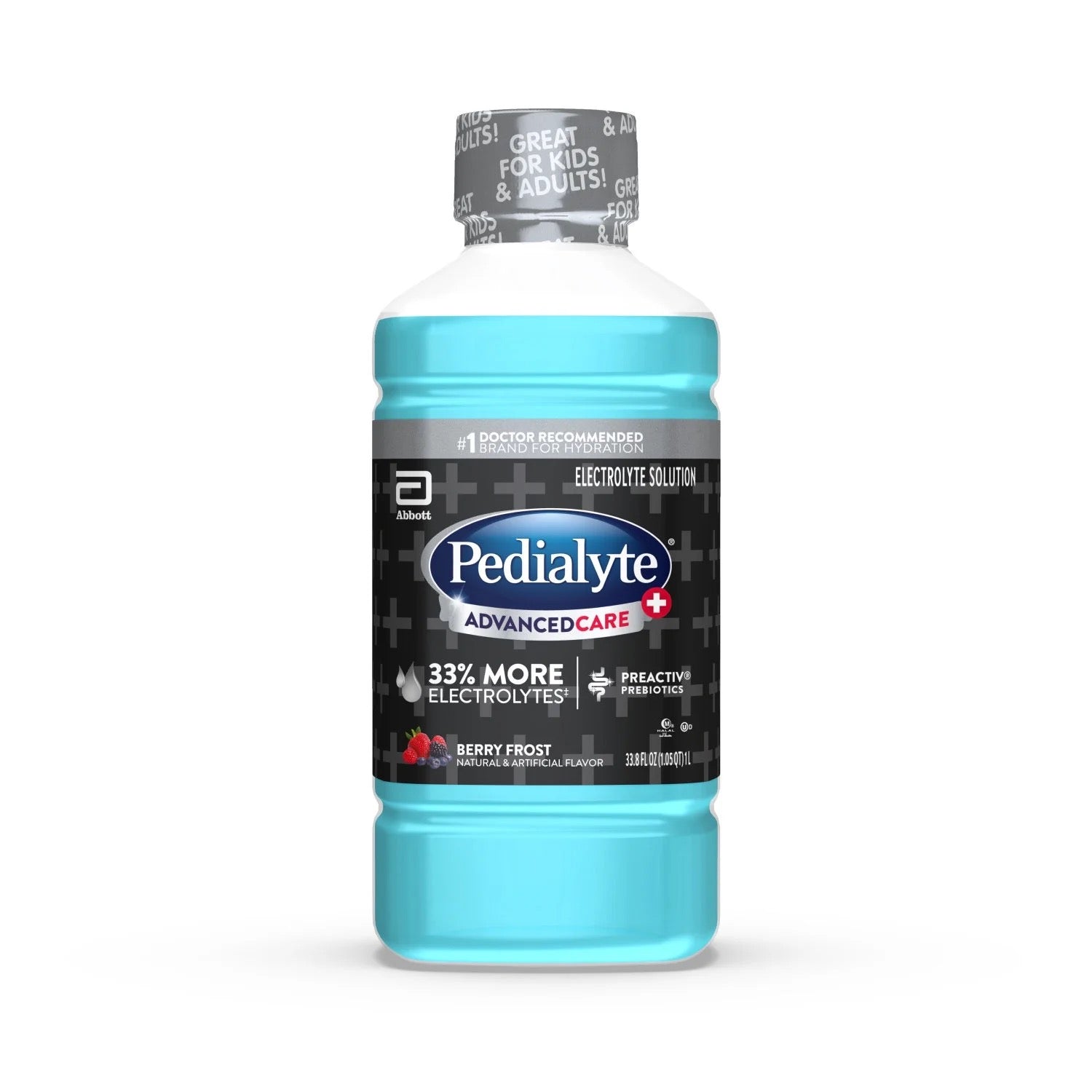 Pedialyte AdvancedCare Plus Berry Frost 1 Liter Bottle
