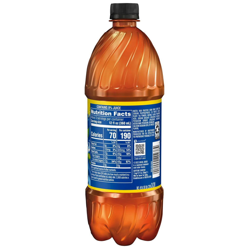 Lipton Brisk Lemon Iced Tea 1 Liter Bottle