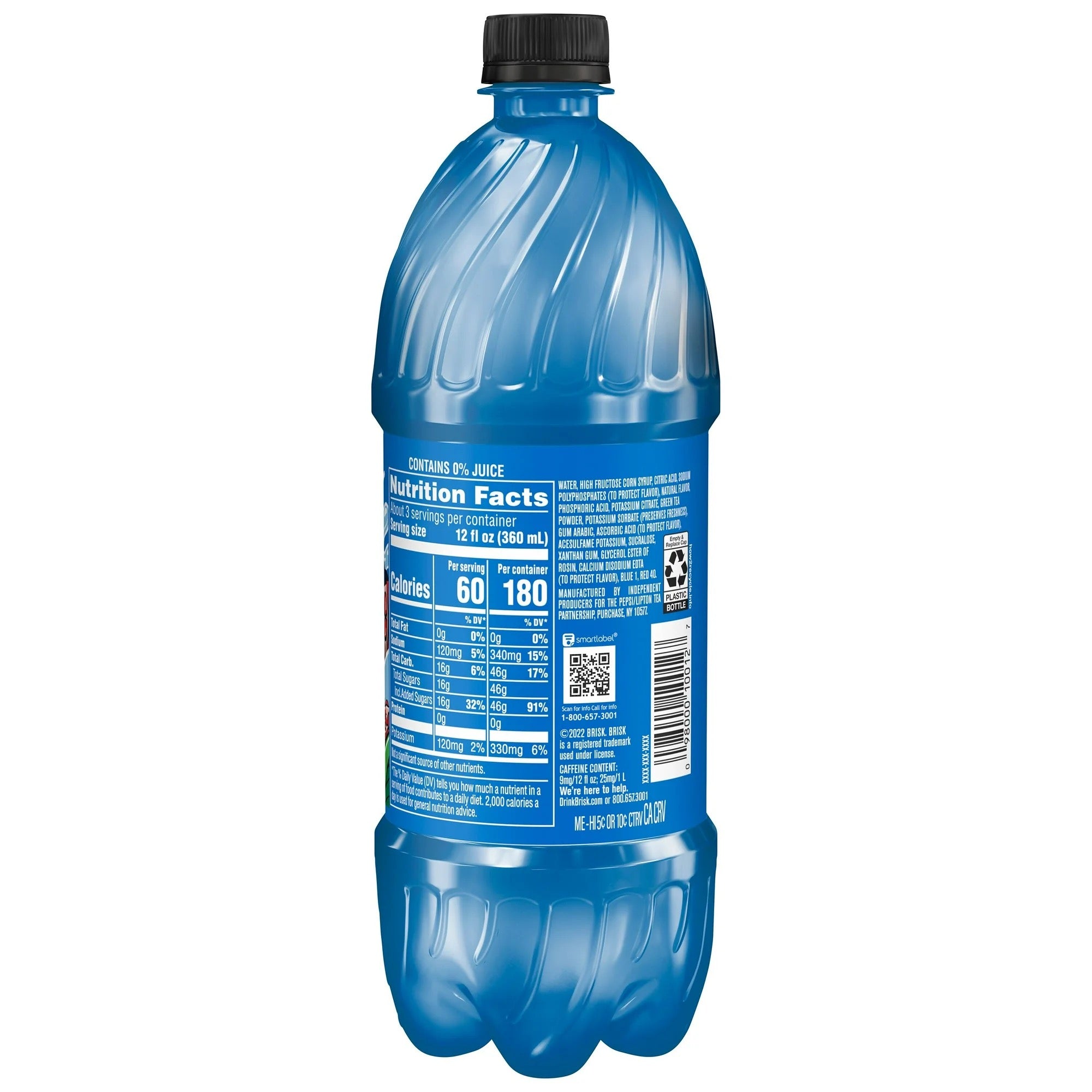 Brisk Iced Tea Blueberry Pomegranate 1 Liter Bottle