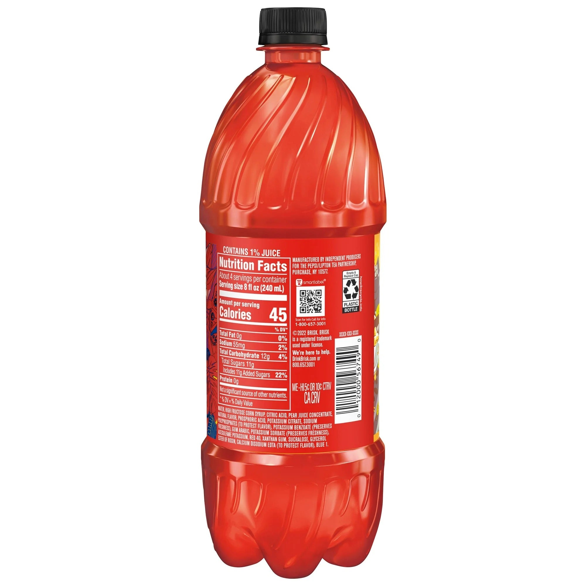 Lipton Brisk Fruit Punch Juice 1 Liter Bottle