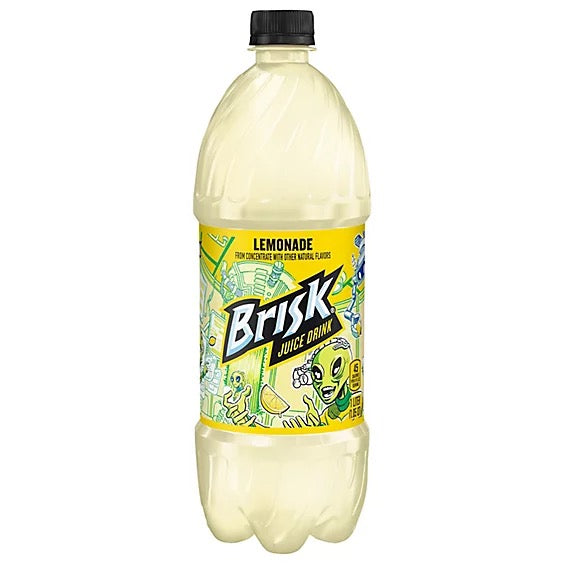 Lipton Brisk Juice Drink Lemonade 1 Liter Bottle