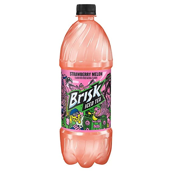 Brisk Strawberry Melon Iced Tea 1 Liter Bottle