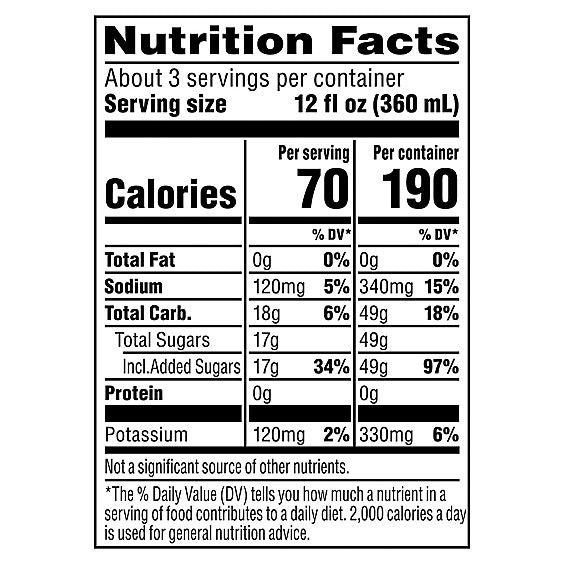 Brisk Strawberry Melon Iced Tea 1 Liter Bottle