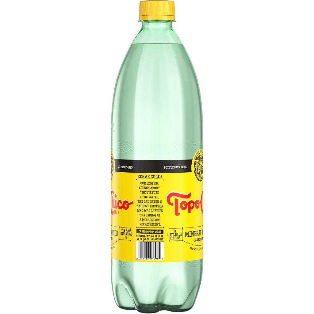 Topo Chico Sparkling Mineral Water 1 Liter Bottle