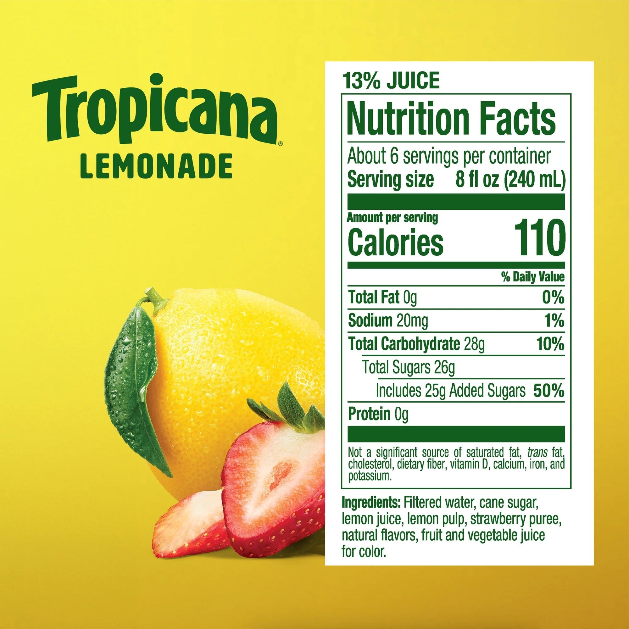 Tropicana Strawberry Lemonade 46 oz