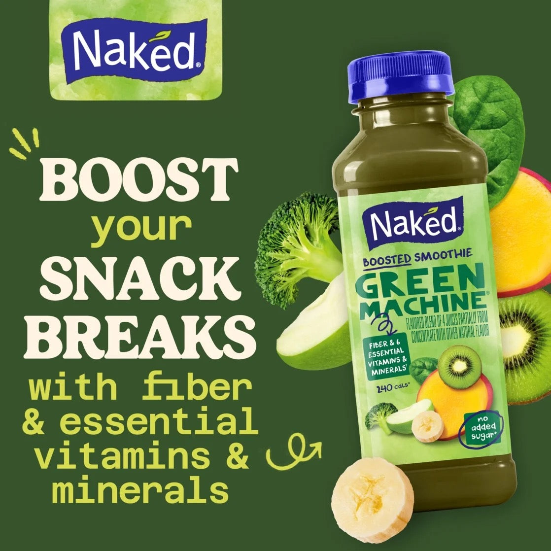 Naked Boosted Smoothie Green Machine 15.2 oz