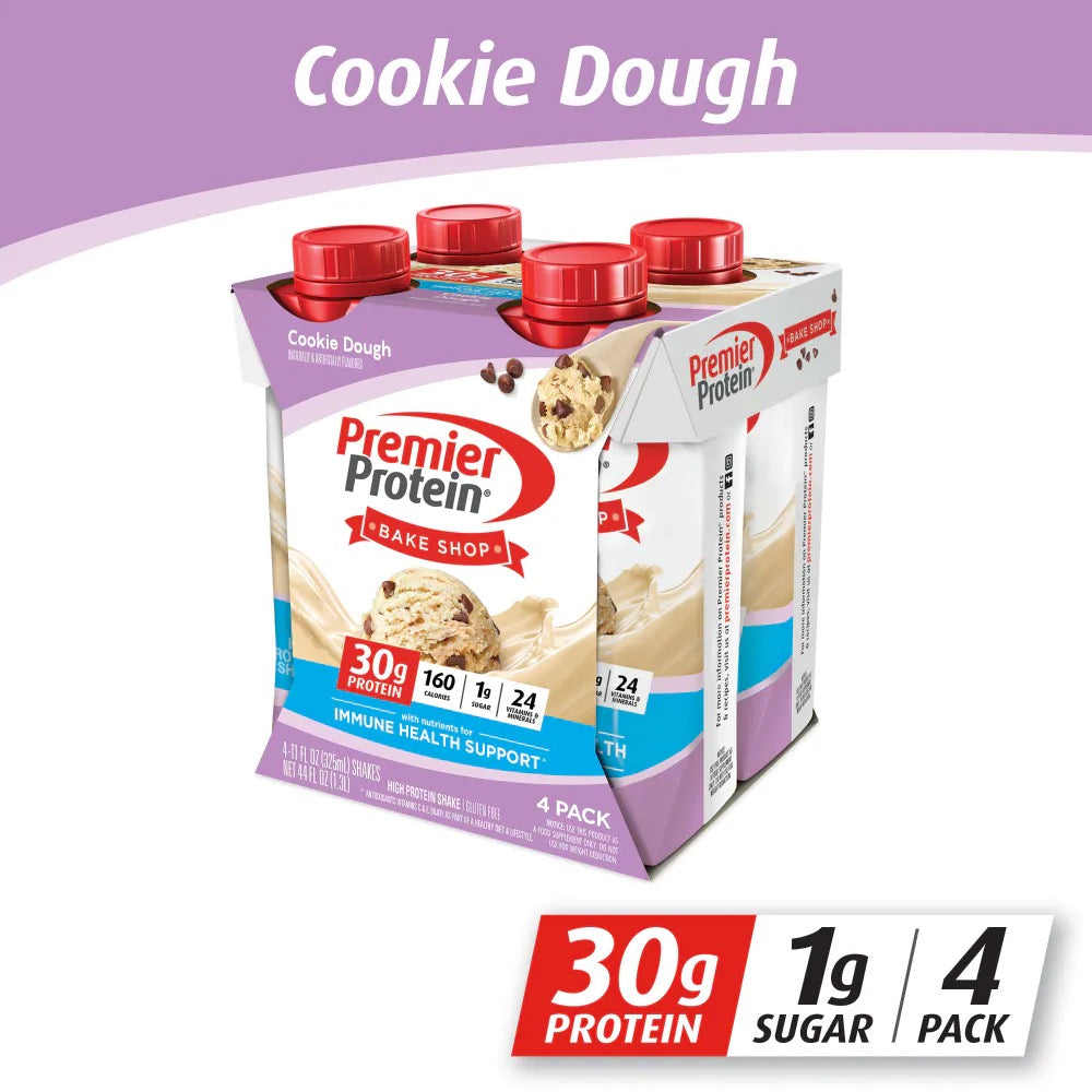 Premier Protein Cookie Dough Shake 4 pack 11 oz