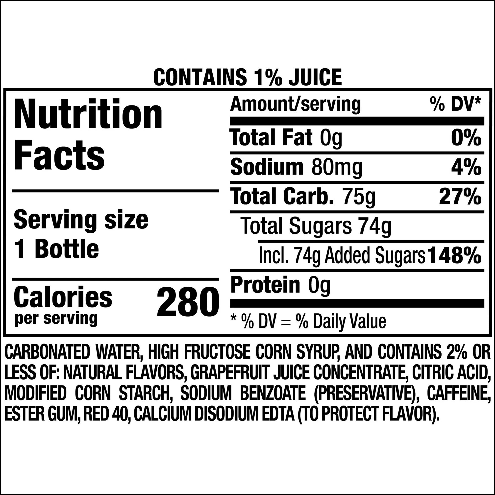 Squirt Ruby Red Grapefruit Soda 20 fl oz