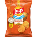 Lay's Cheddar & Sour Cream Flavored Potato Chips, Party Size, 12.5 oz Bag