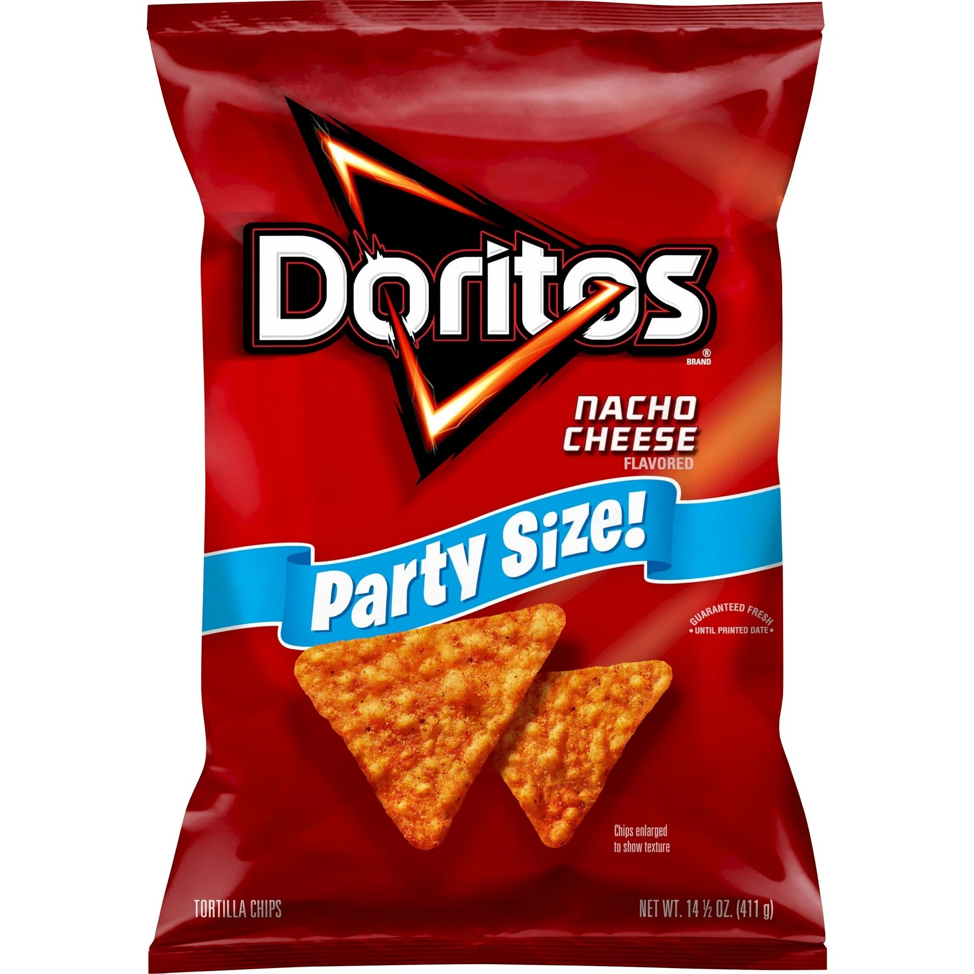 Doritos Nacho Cheese Snack Chips Party Size 14.5 Ounce Bag