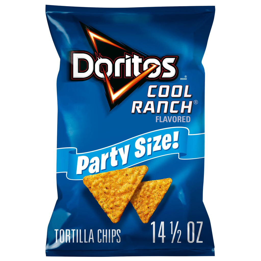 Doritos Cool Ranch Flavored Tortilla Chips Party Size 14.5 oz Bag