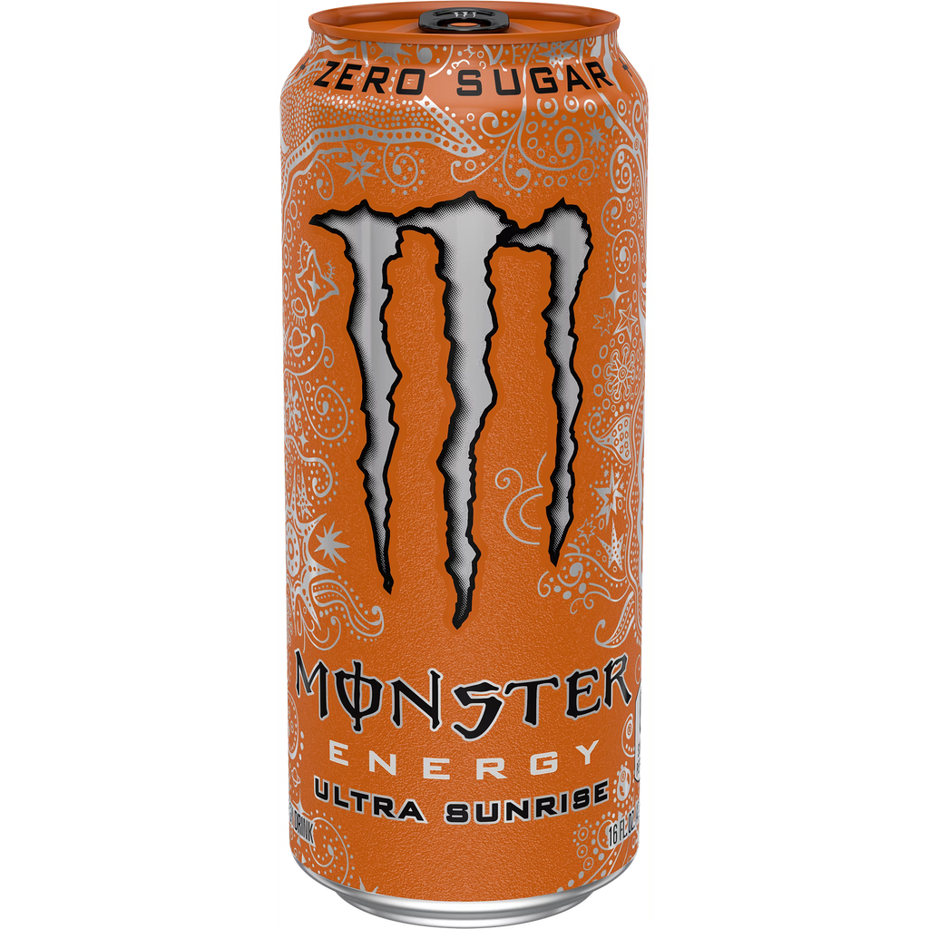 Monster Energy, Ultra Sunrise, Sugar Free Energy Drink, 16 fl oz, Single