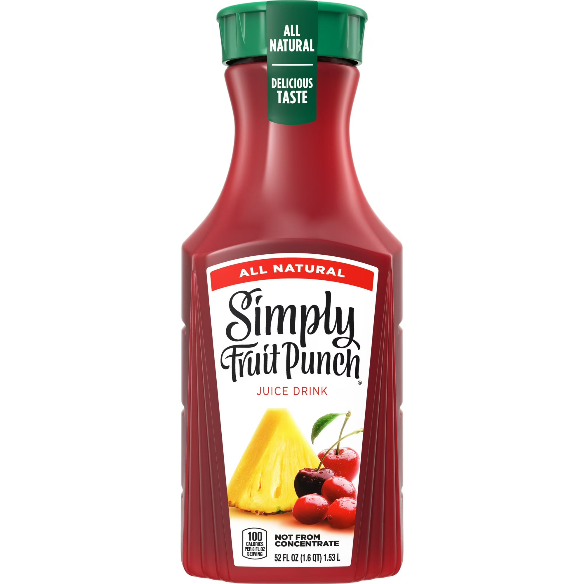 Simply Fruit Punch Juice Drink Bottle, 52 fl oz